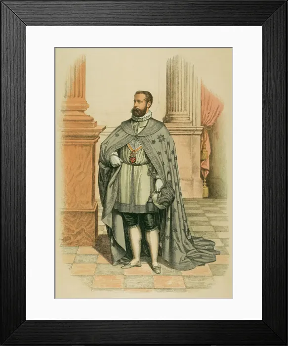 Framed Print : Minister Secretary of the three Orders of Charles III, Noble Ladies of Queen Maria Luisa... 1865. Creator: Unknown Framed Print : Minister Secretary of the three Orders of Charles III, Noble Ladies of Queen Maria Luisa... 1865. Creator: Unknown