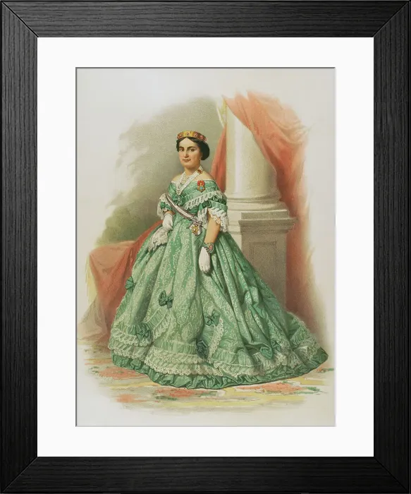 Framed Print : Royal Order of the Noble Ladies of Queen Maria Luisa, 1865. Creator: Unknown Framed Print : Royal Order of the Noble Ladies of Queen Maria Luisa, 1865. Creator: Unknown
