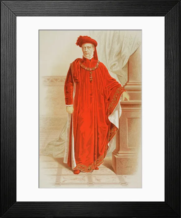 Framed Print : Knight of the Distinguished Order of the Golden Fleece in ceremonial dress, 1865. Creator: Unknown Framed Print : Knight of the Distinguished Order of the Golden Fleece in ceremonial dress, 1865. Creator: Unknown