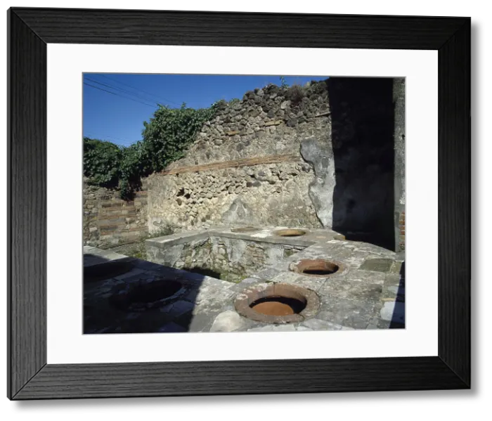 Framed Print : Thermopolium, Via Austali with Vicolo Storto, Pompeii, Italy, 2002. Creator: LTL Framed Print : Thermopolium, Via Austali with Vicolo Storto, Pompeii, Italy, 2002. Creator: LTL