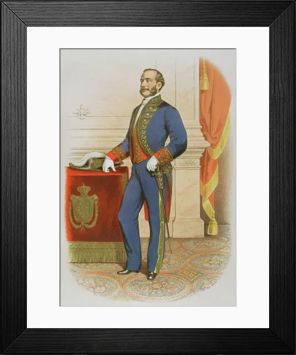 Framed Print : Minister of the Spanish Crown wearing a uniform, 1865. Creator: Unknown Framed Print : Minister of the Spanish Crown wearing a uniform, 1865. Creator: Unknown