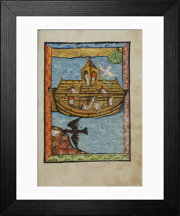 Framed Print : Noah's Ark, about 1480-1490. Creator: Unknown Framed Print : Noah's Ark, about 1480-1490. Creator: Unknown