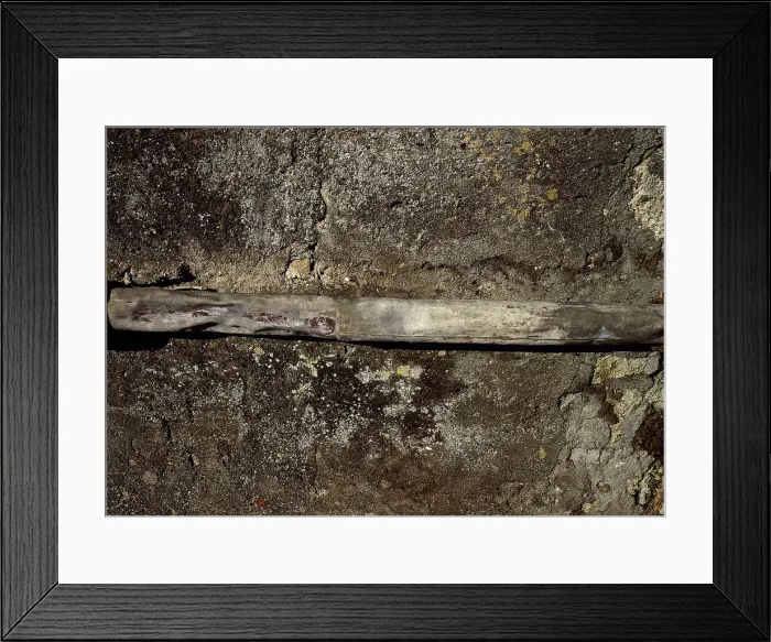 Framed Print : An original Roman lead pipe, Pompeii, Italy, 1st century AD. Creator: Unknown Framed Print : An original Roman lead pipe, Pompeii, Italy, 1st century AD. Creator: Unknown