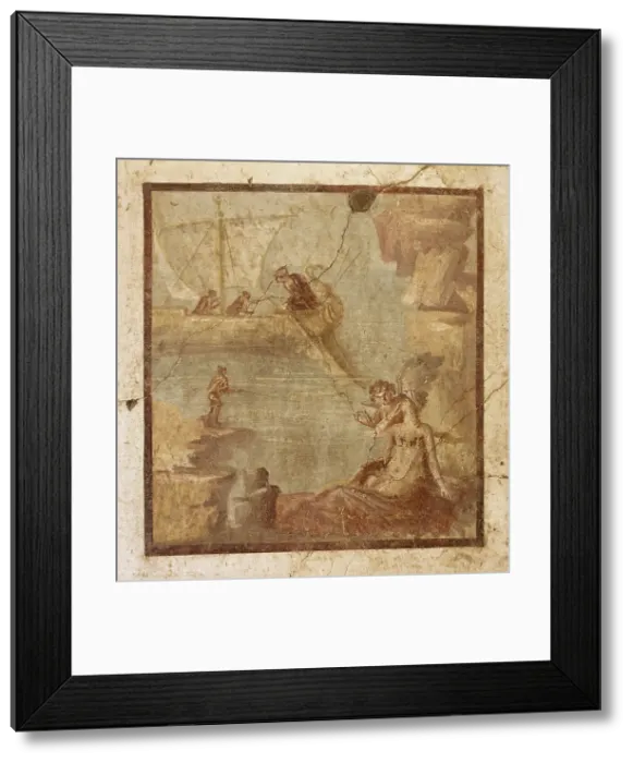 Framed Print : Fresco, Villa of the Vettii, Pompeii, Italy, 1st century. Creator: Unknown Framed Print : Fresco, Villa of the Vettii, Pompeii, Italy, 1st century. Creator: Unknown