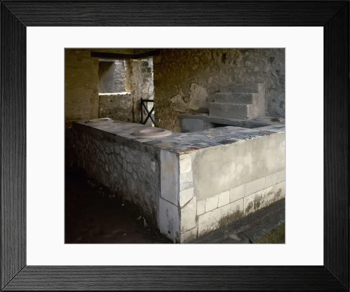 Framed Print : Thermopolium, commercial establishment (restaurant), Herculaneum, Italy, 2002. Creator: LTL Framed Print : Thermopolium, commercial establishment (restaurant), Herculaneum, Italy, 2002. Creator: LTL
