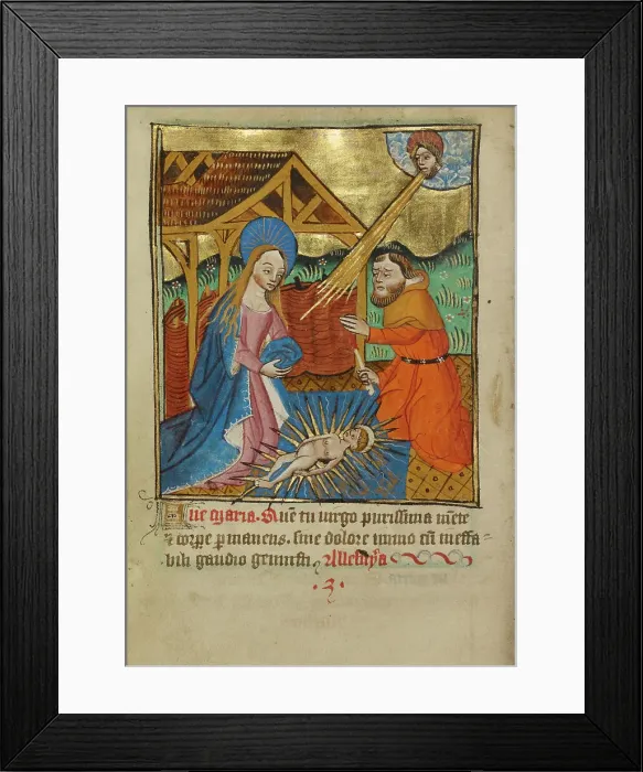 Framed Print : The Nativity, about 1480-1490. Creator: Unknown Framed Print : The Nativity, about 1480-1490. Creator: Unknown