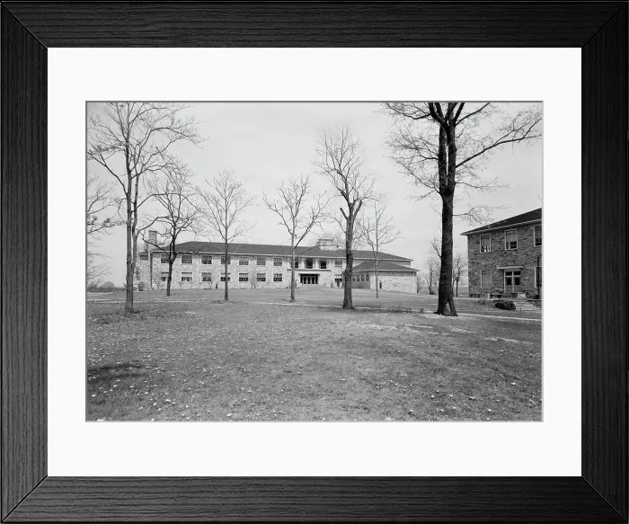 Framed Print : Goucher College, Towson, Maryland, 1953. Creator: Gottscho-Schleisner, Inc Framed Print : Goucher College, Towson, Maryland, 1953. Creator: Gottscho-Schleisner, Inc