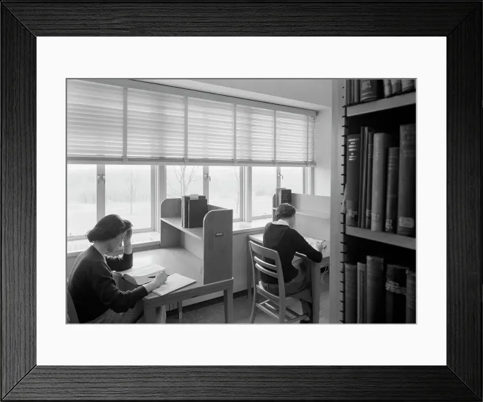 Framed Print : Goucher College, Towson, Maryland, 1953. Creator: Gottscho-Schleisner, Inc Framed Print : Goucher College, Towson, Maryland, 1953. Creator: Gottscho-Schleisner, Inc
