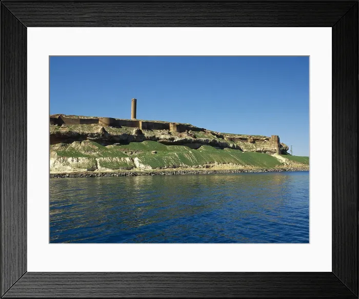 Framed Print : Qal'at Ja'bar castle on the left bank of Lake Assad, near Ar-Raqqah, Syria, 2001. Creator: LTL Framed Print : Qal'at Ja'bar castle on the left bank of Lake Assad, near Ar-Raqqah, Syria, 2001. Creator: LTL