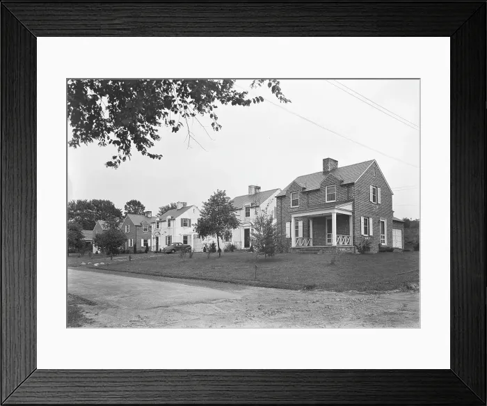 Framed Print : Oak Ridge Development, Cresskill, New Jersey, 1940. Creator: Gottscho-Schleisner, Inc Framed Print : Oak Ridge Development, Cresskill, New Jersey, 1940. Creator: Gottscho-Schleisner, Inc