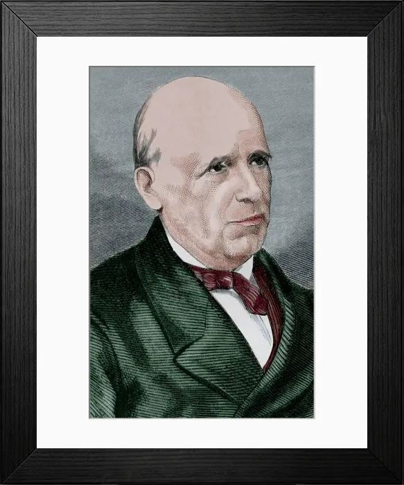 Framed Print : Pascual Madoz Ibanez (1806-1870), Spanish politician, statistician, 1870. Creator: Unknown Framed Print : Pascual Madoz Ibanez (1806-1870), Spanish politician, statistician, 1870. Creator: Unknown
