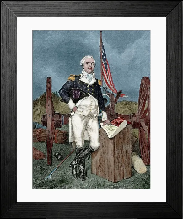 Framed Print : Henry Knox, American army officer, 19th century. Creator: Unknown Framed Print : Henry Knox, American army officer, 19th century. Creator: Unknown