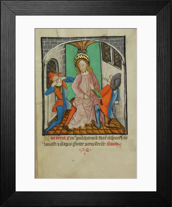 Framed Print : The Mocking of Christ, about 1480-1490. Creator: Unknown Framed Print : The Mocking of Christ, about 1480-1490. Creator: Unknown