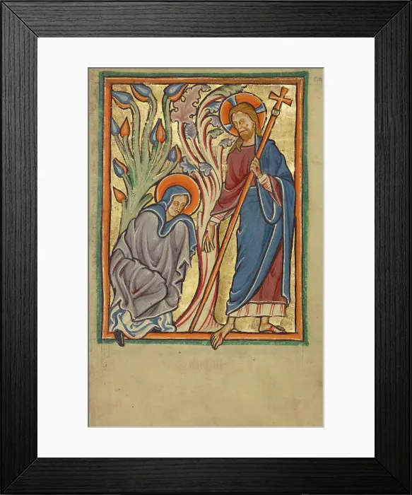 Framed Print : Noli me Tangere, about 1190-1200. Creator: Unknown Framed Print : Noli me Tangere, about 1190-1200. Creator: Unknown