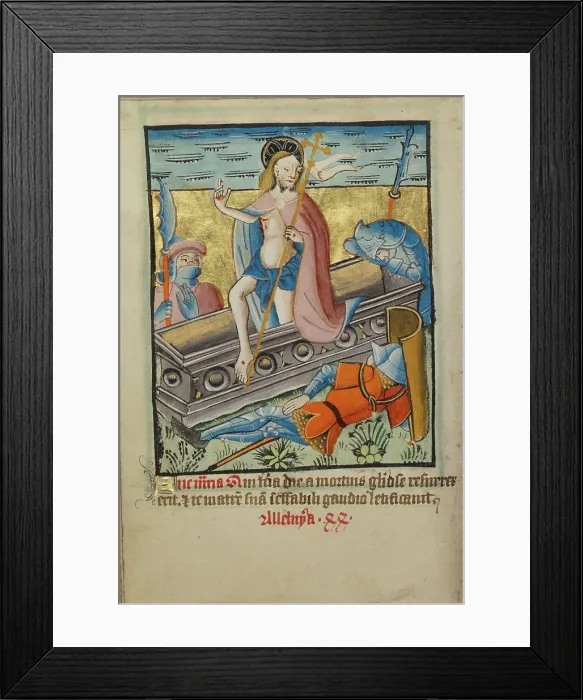 Framed Print : The Resurrection, about 1480-1490. Creator: Unknown Framed Print : The Resurrection, about 1480-1490. Creator: Unknown