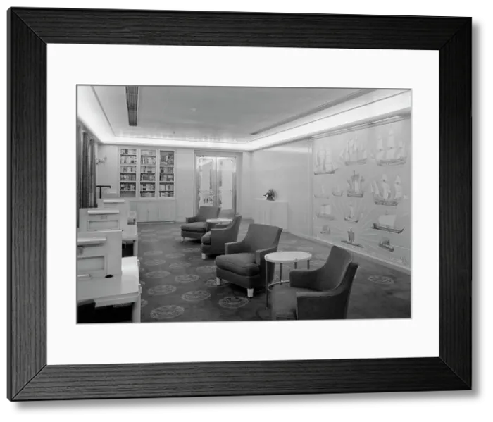 Framed Print : S.S. America, United States Lines, 1940. Creator: Gottscho-Schleisner, Inc Framed Print : S.S. America, United States Lines, 1940. Creator: Gottscho-Schleisner, Inc