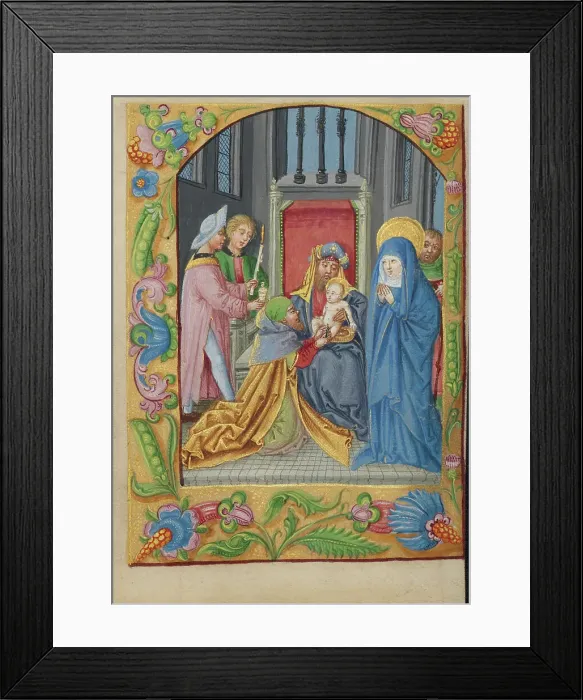 Framed Print : The Circumcision; Book of Hours, early 16th century. Creator: Unknown Framed Print : The Circumcision; Book of Hours, early 16th century. Creator: Unknown