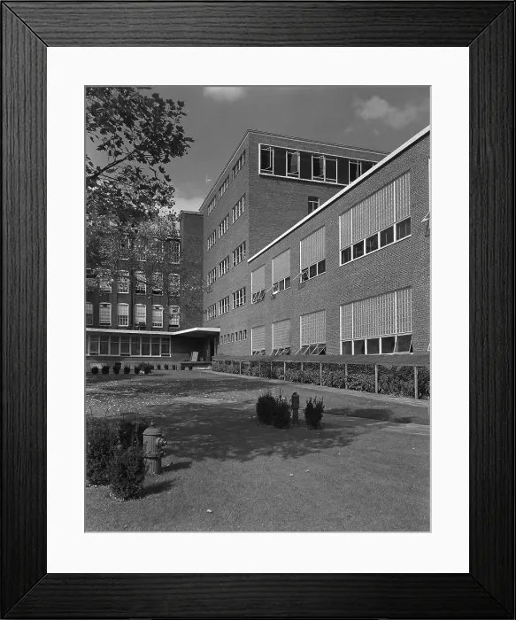 Framed Print : Becton Dickinson, East Rutherford, New Jersey, 1953. Creator: Gottscho-Schleisner, Inc Framed Print : Becton Dickinson, East Rutherford, New Jersey, 1953. Creator: Gottscho-Schleisner, Inc