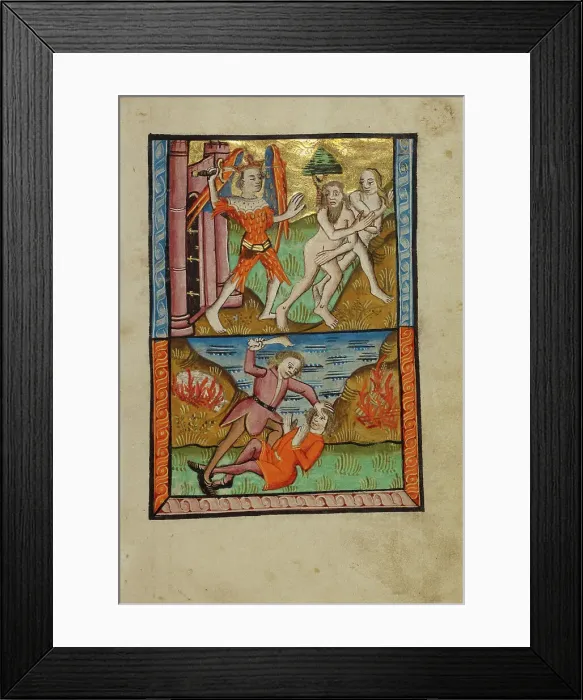 Framed Print : The Expulsion, about 1480-1490. Creator: Unknown Framed Print : The Expulsion, about 1480-1490. Creator: Unknown