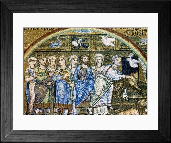 Framed Print : Noah freeing the animals from the ark, Saint Mark's Basilica, Venice, Italy, 12th-14th century. Creator: Unknown