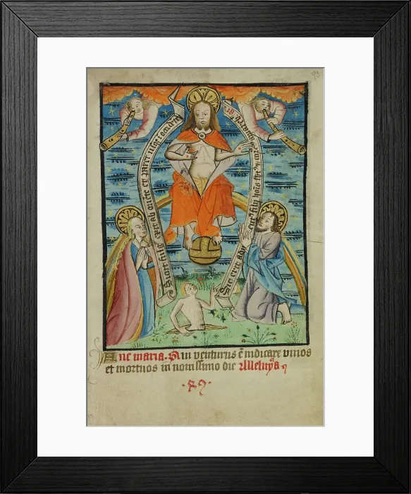 Framed Print : The Last Judgment, about 1480-1490. Creator: Unknown Framed Print : The Last Judgment, about 1480-1490. Creator: Unknown