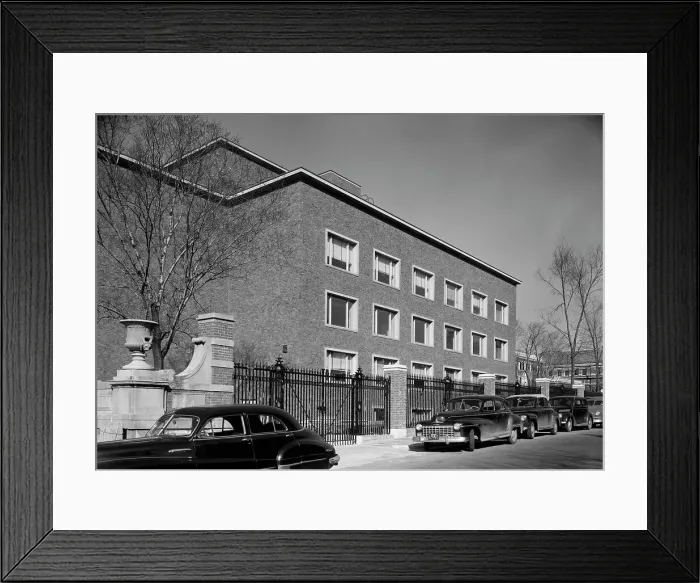 Framed Print : Lamont Library, Harvard University, Cambridge, Massachusetts, 1949. Creator: Gottscho-Schleisner, Inc Framed Print : Lamont Library, Harvard University, Cambridge, Massachusetts, 1949. Creator: Gottscho-Schleisner, Inc