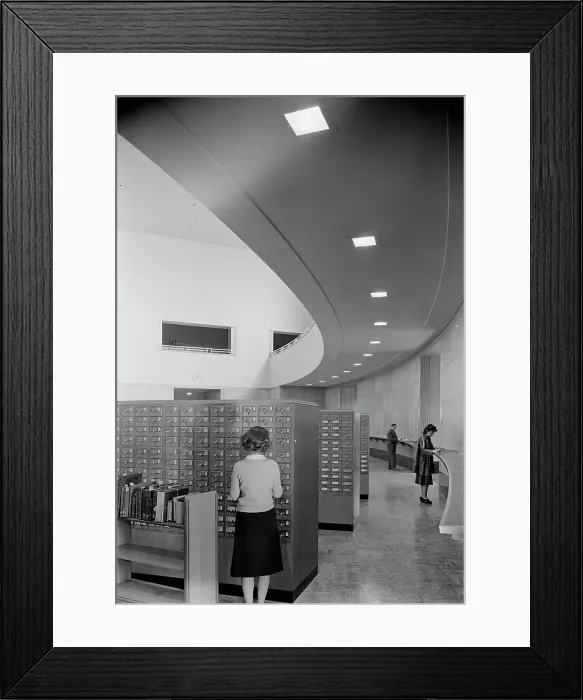 Framed Print : Brooklyn Public Library (Ingersoll Memorial), Prospect Park Plaza, New York, 1941. Creator: Gottscho-Schleisner, Inc Framed Print : Brooklyn Public Library (Ingersoll Memorial), Prospect Park Plaza, New York, 1941. Creator: Gottscho-Schleisner, Inc