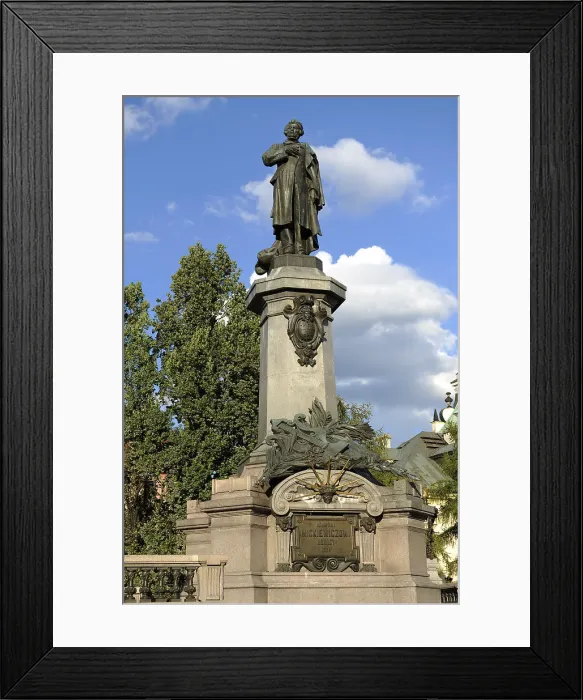 Framed Print : Monument to Adam Bernard Micki, Warsaw. Poland, 2013. Creator: Unknown
