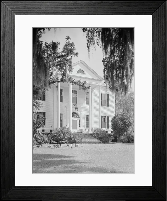 Framed Print : Radcliffe Cheston, Jr. Friendfield Plantation, residence in Georgetown, South Carolina, 1937. Creator: Gottscho-Schleisner, Inc Framed Print : Radcliffe Cheston, Jr. Friendfield Plantation, residence in Georgetown, South Carolina, 1937. Creator: Gottscho-Schleisner, Inc