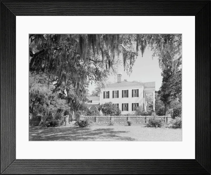 Framed Print : Radcliffe Cheston, Jr. Friendfield Plantation, residence in Georgetown, South Carolina, 1937. Creator: Gottscho-Schleisner, Inc Framed Print : Radcliffe Cheston, Jr. Friendfield Plantation, residence in Georgetown, South Carolina, 1937. Creator: Gottscho-Schleisner, Inc