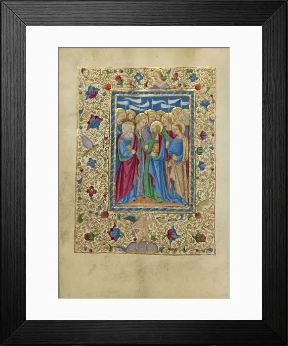 Framed Print : All Saints; Book of Hours, about 1460. Creator: Unknown Framed Print : All Saints; Book of Hours, about 1460. Creator: Unknown