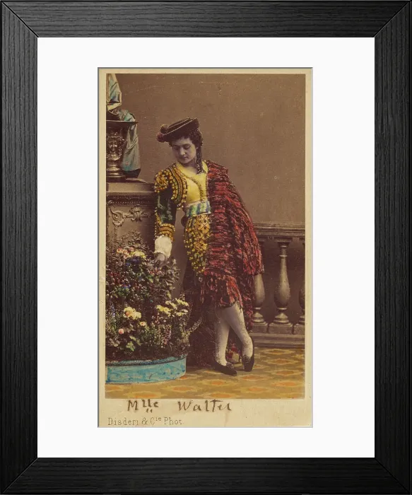 Framed Print : Mlle. Walter. 1861-1864. Creator: Disderi & Cie Framed Print : Mlle. Walter. 1861-1864. Creator: Disderi & Cie
