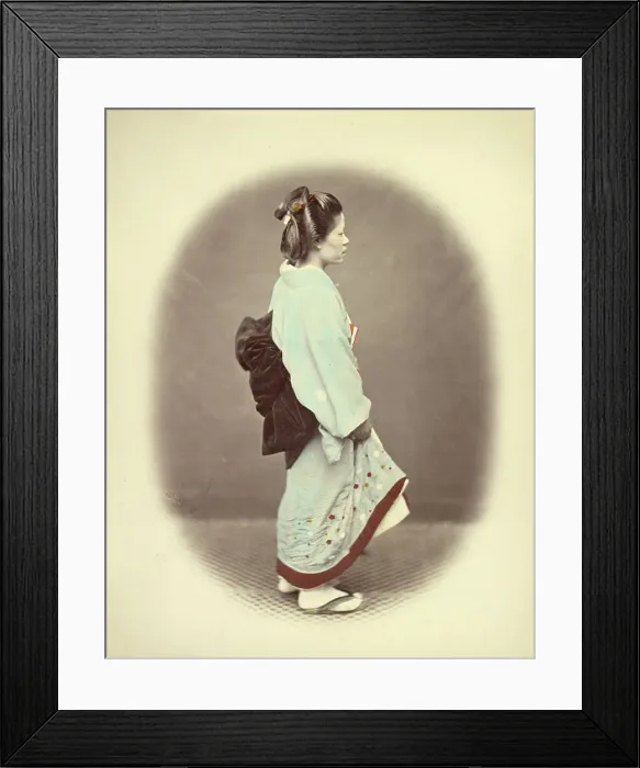 Framed Print : Daimio's Servant, 1866-1867. Creator: Felice Beato Framed Print : Daimio's Servant, 1866-1867. Creator: Felice Beato