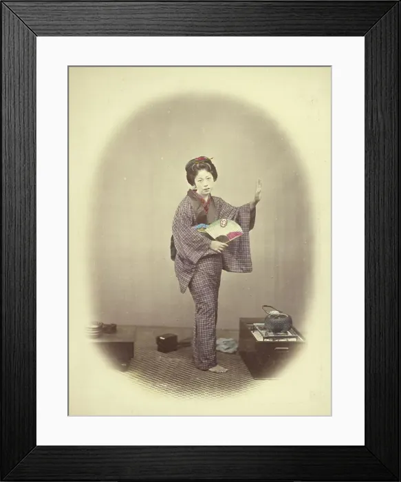 Framed Print : Dancing Girl, 1866-1867. Creator: Felice Beato Framed Print : Dancing Girl, 1866-1867. Creator: Felice Beato
