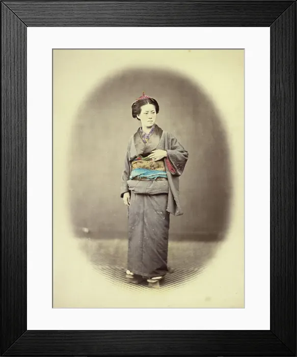 Framed Print : Yakunin's Concubine, 1866-1867. Creator: Felice Beato Framed Print : Yakunin's Concubine, 1866-1867. Creator: Felice Beato