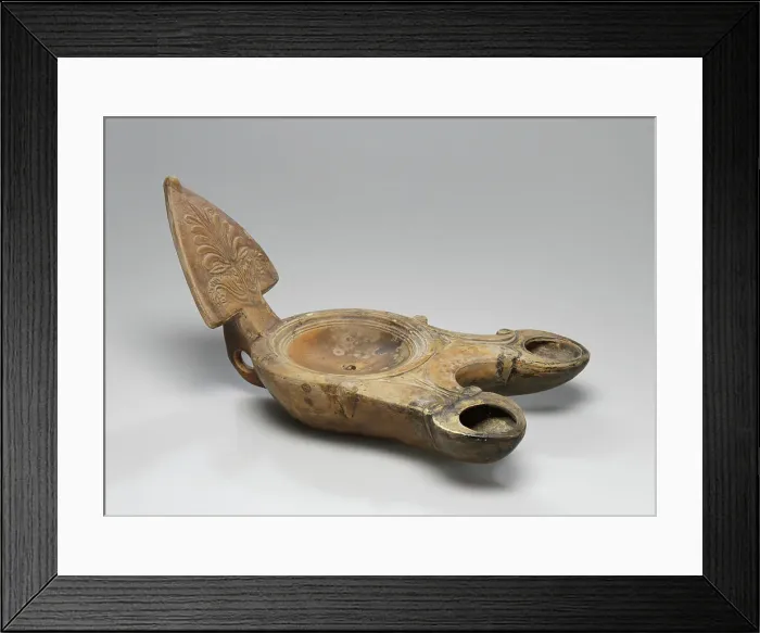 Framed Print : Lamp, 1st century B.C.-1st century A.D. Creator: Unknown Framed Print : Lamp, 1st century B.C.-1st century A.D. Creator: Unknown