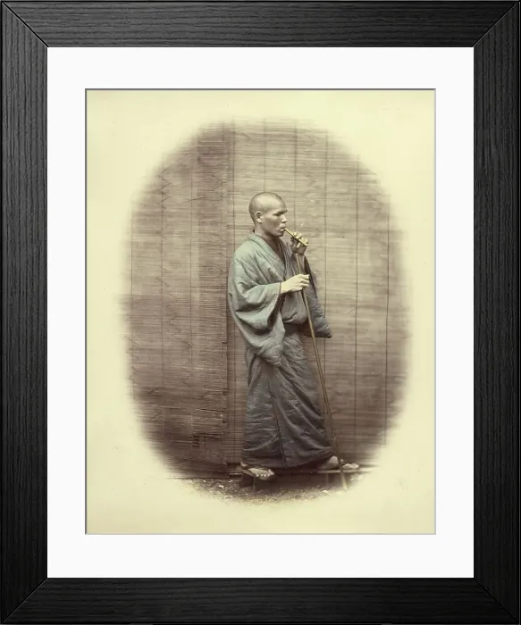 Framed Print : Amma, --- or Masseur, 1866-1867. Creator: Felice Beato Framed Print : Amma, --- or Masseur, 1866-1867. Creator: Felice Beato