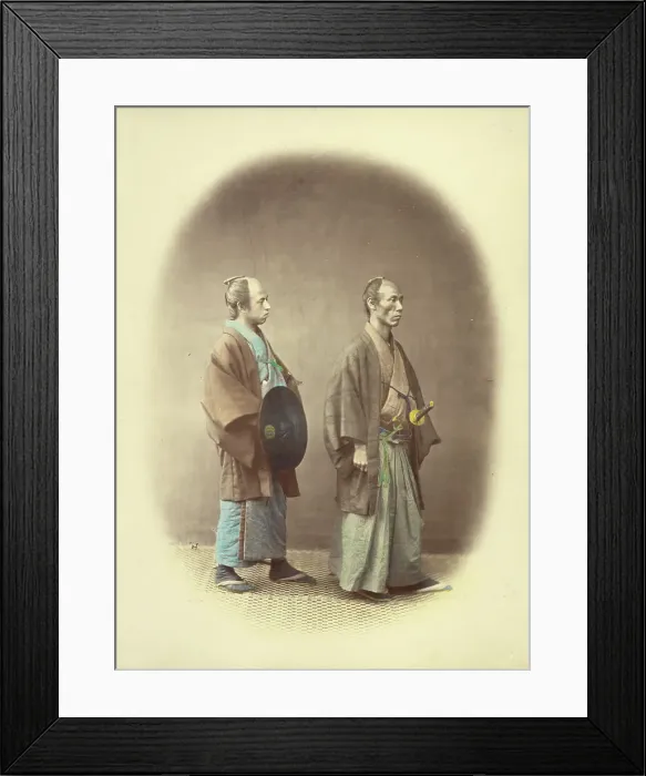 Framed Print : Samourai or Two Sworded Class, 1866-1867. Creator: Felice Beato Framed Print : Samourai or Two Sworded Class, 1866-1867. Creator: Felice Beato