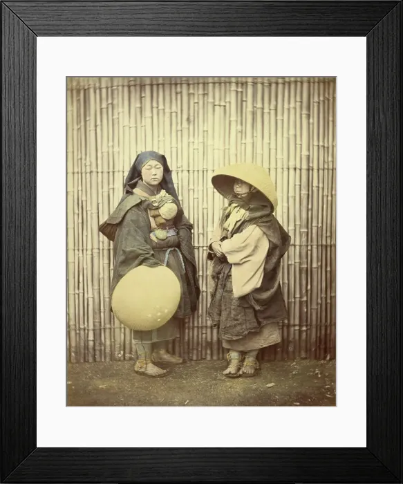 Framed Print : Mendicant Nun, 1866-1867. Creator: Felice Beato Framed Print : Mendicant Nun, 1866-1867. Creator: Felice Beato