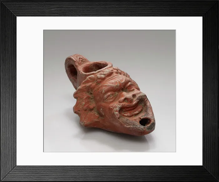 Framed Print : Lamp, 1st century B.C.-4th century A.D. Creator: Unknown Framed Print : Lamp, 1st century B.C.-4th century A.D. Creator: Unknown