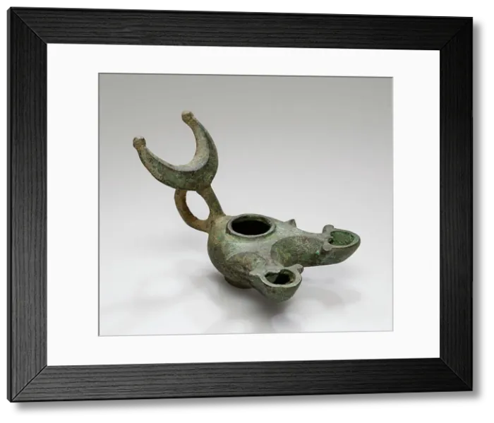 Framed Print : Lamp, 1st century B.C.-1st century A.D. Creator: Unknown Framed Print : Lamp, 1st century B.C.-1st century A.D. Creator: Unknown