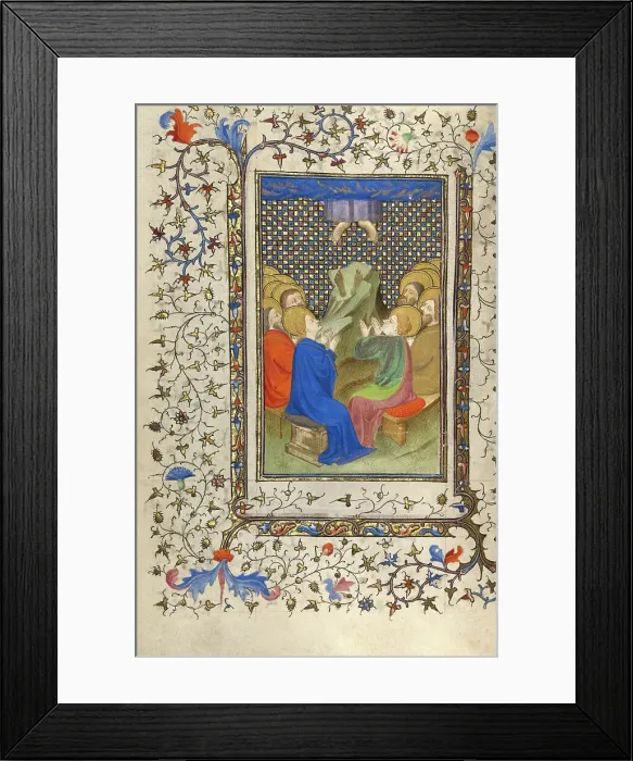 Framed Print : The Ascension; Book of Hours, about 1410. Creator: Unknown