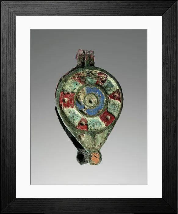 Framed Print : One Small Bronze Enamelled Reliquary, 3rd century A.D. Creator: Unknown Framed Print : One Small Bronze Enamelled Reliquary, 3rd century A.D. Creator: Unknown