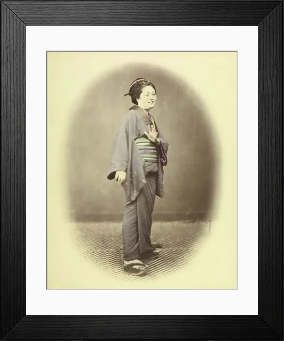 Framed Print : Declining The Honour, about 1863-1868. Creator: Felice Beato Framed Print : Declining The Honour, about 1863-1868. Creator: Felice Beato