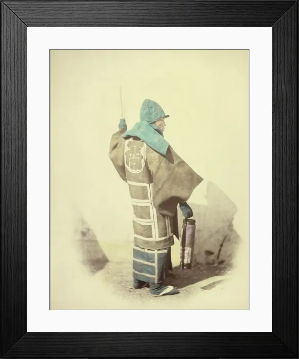 Framed Print : Fire Master, 1866-1867. Creator: Felice Beato Framed Print : Fire Master, 1866-1867. Creator: Felice Beato