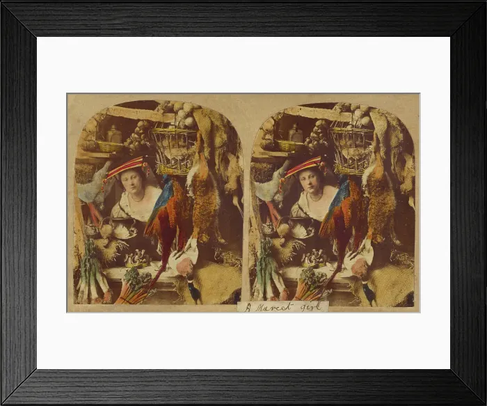Framed Print : Nice Duck, Sir?, about 1860. Creator: Joseph John Elliott Framed Print : Nice Duck, Sir?, about 1860. Creator: Joseph John Elliott