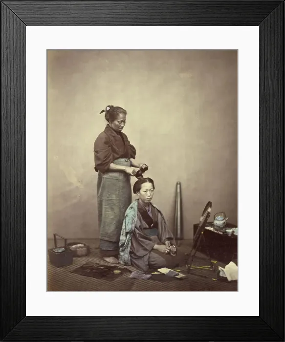Framed Print : The Toilet, 1866-1867. Creator: Felice Beato Framed Print : The Toilet, 1866-1867. Creator: Felice Beato