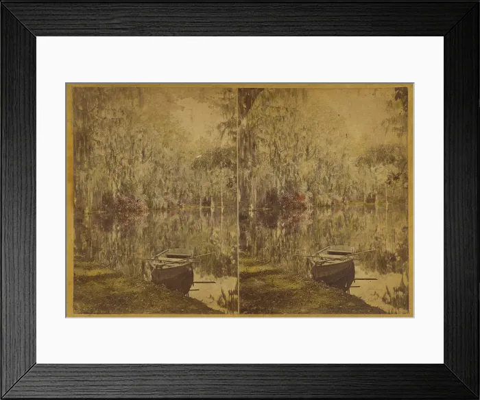 Framed Print : Magnolia - Residence of Rev. J.G. Drayton, on the Ashley River, 12 Miles from... about 1875-1880. Creator: George N. Barnard Framed Print : Magnolia - Residence of Rev. J.G. Drayton, on the Ashley River, 12 Miles from... about 1875-1880. Creator: George N. Barnard