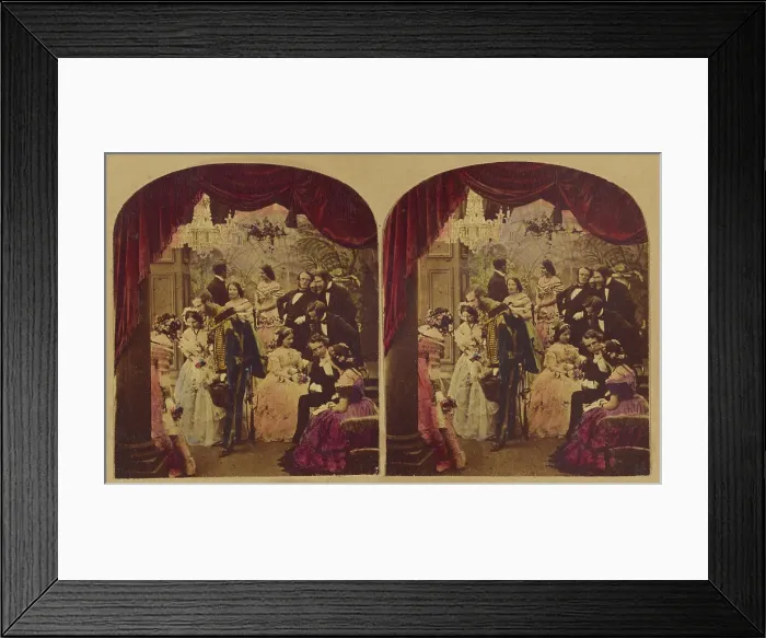 Framed Print : The Ball Room, about 1857. Creators: London Stereoscopic & Photographic Co, Joseph John Elliott Framed Print : The Ball Room, about 1857. Creators: London Stereoscopic & Photographic Co, Joseph John Elliott