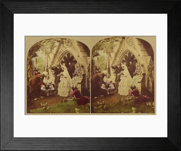 Framed Print : The Happiest Day of my Life, about 1857. Creators: London Stereoscopic & Photographic Co, Joseph John Elliott Framed Print : The Happiest Day of my Life, about 1857. Creators: London Stereoscopic & Photographic Co, Joseph John Elliott